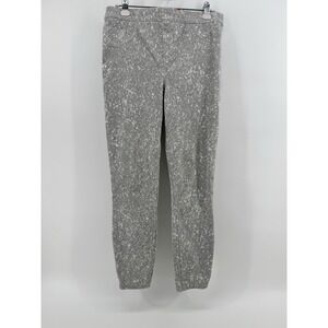 Spanx Jean-ish Ankle Leggings Women's L Speckled Gray Pull On Stretch 20018R
